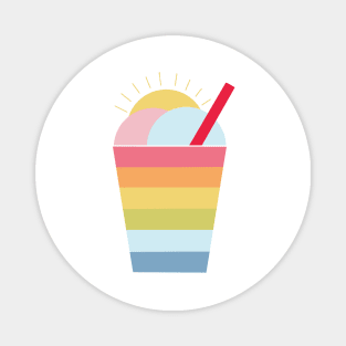 Rainbow Coffee Drink Magnet